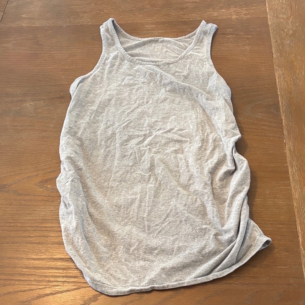 Paisley Sky Light Gray Tank Top